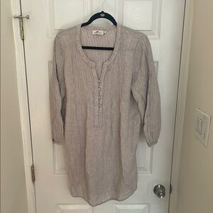 Vineyard Vines Light Gray Tunic Blouse